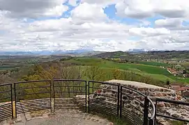 Vue panoramique au sommet du donjon.