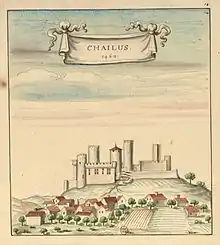 Le château en 1460.