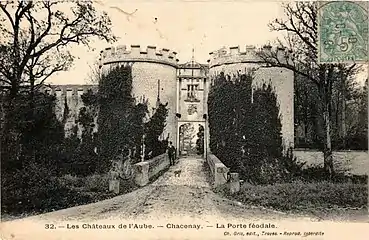 Entrée du château en 1903.