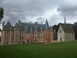 Le château de Chambray, vue sud.