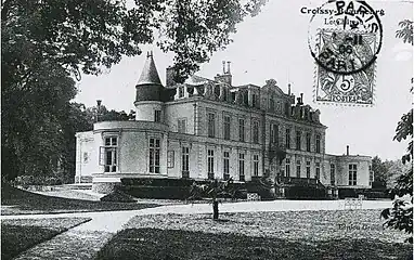 Le château de Croissy vers 1910.