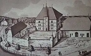 Château de Domdidier en 1798.