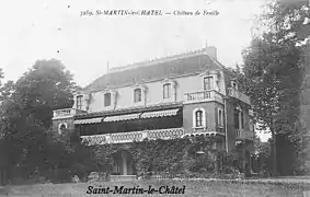 Château de Fenille - façade arrière.