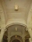 Détails d'un des caissons Renaissance de la voûte.