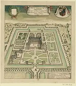 Ce qu'était le château de Gesvres en 1711.