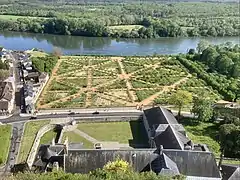 Potager du château de La Roche-Guyon.