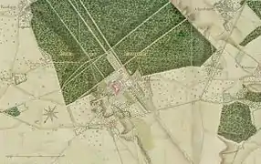 Plan de l'atlas Trudaine, milieu du XVIIIe siècle.