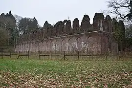 Ruines du château de Mariemont.