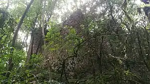 Vestiges de la tour ronde du Nord-Est