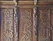 Boiseries du cabinet des quatrains au château de Pibrac.