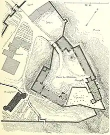 Château de Pierre-Perthuis (Yonne) - Plan