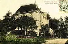 Carte postale du XXe siècle représentant le château de Pré-Bayard