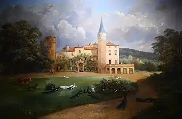 Château de Saint-Point, ou 'Château de Lamartine', Jean-Louis Tirpenne, 1867.