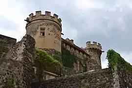 Vue ouest du château.