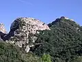 Le château de Termes en bordure des gorges du Termenet.