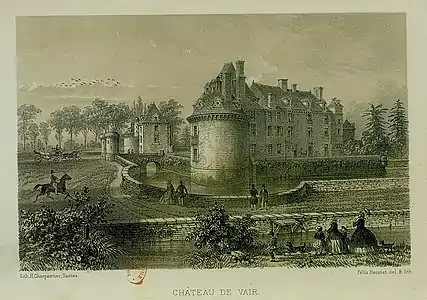 Le château de Vair, représenté par Félix Benoist.