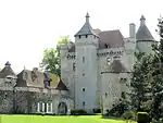 Château de Villemonteix, vue d'ensemble.