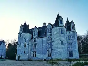 Vue du château des Brétignolles en hiver