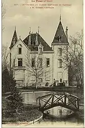 Façade Sud, avant les travaux. On voit que la façade est bien plus courte qu'aujourd'hui