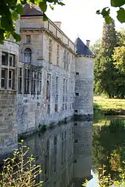 La façade nord du château, vers les jardins