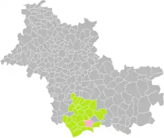 Châtillon-sur-Cher dans l'intercommunalité en 2016.