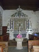 Retable du Rosaire de l'église de Chatillon-sur-Colmont.