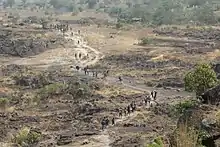 Au pied du mont Gangan.