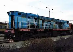 une locomotive électrique de manœuvre TchMe5