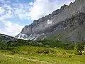 Vue de la chaîne des Fiz depuis la montagne d'Anterne au nord-est.