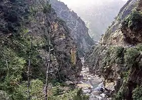 Vue des gorges de Kherrata