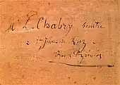 signature de Martin Léonce Chabry