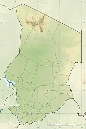 Voir sur la carte topographique du Tchad