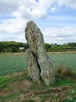 Le menhir de Gobianne.