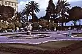 Chaises Bleues du jardin Albert 1er en 1973