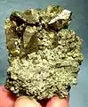 Chalcopyrite, des mines de tungstène de Nababeep, en Afrique du Sud.