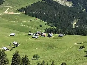 Vue des chalets de Tré-le-Saix