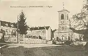 L'église de Chamarandes au début du XXè siècle.