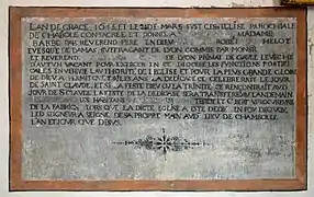 Plaque commémorative