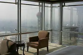 Jin Mao Tower - Hôtel grand Hyatt Chambre.