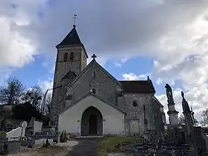 L'église de Chameroy vue de face