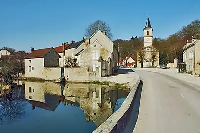 depuis la rive de Seine.