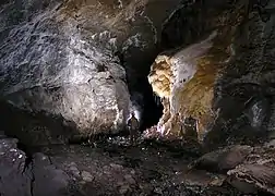 Concrétions de Valette Highway dans la grotte des Chamois.