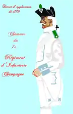Chasseur du régiment de Champagne (futur 7e RI, décret d'application de 1779)