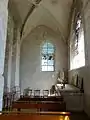 Chapelle d'angle nord, vue vers le nord.