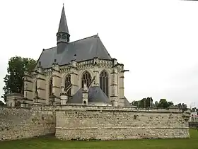 Vue extérieure de la Sainte-Chapelle.