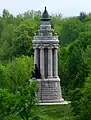 Monument à la mémoire de Champlain. Le Champlain memorial lighthouse était un  ancien phare de Crown Point, New York.