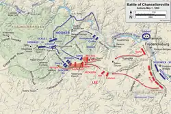 Chancellorsville,actions du 1er mai.