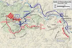 Chancellorsville,actions du 2 mai.