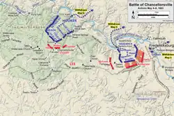 Chancellorsville,actions du 4 mai et retraits des 5 et 6 mai.