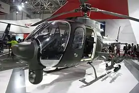 Changhe Z-11 dans les hangars du salon